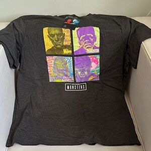 Universal Monsters Graphic Tee - Charcoal